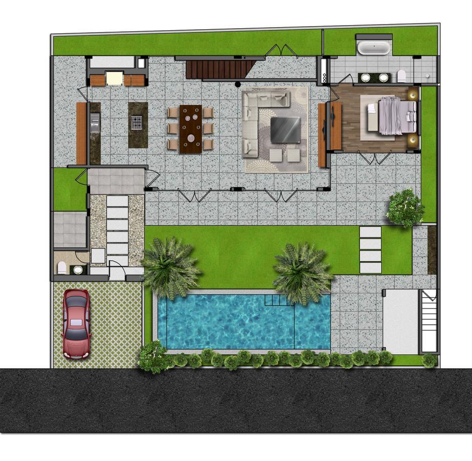 Villa Como Close To Finns Beach Club Kuta  Exterior photo